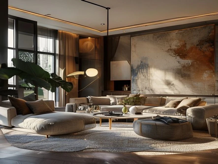 So sánh tự làm và thuê đơn vị thiết kế nội thất phòng khách 30m2