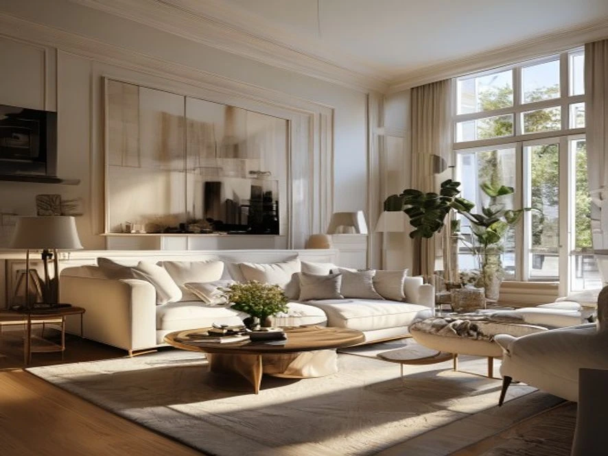 so sánh tự làm và thuê thiết kế mẫu nội thất phòng khách 20m2 đẹp