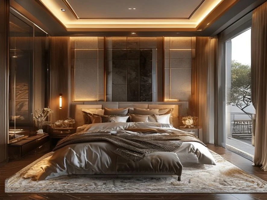 Thẩm mỹ nội thất phòng ngủ 10m2 sang trọng