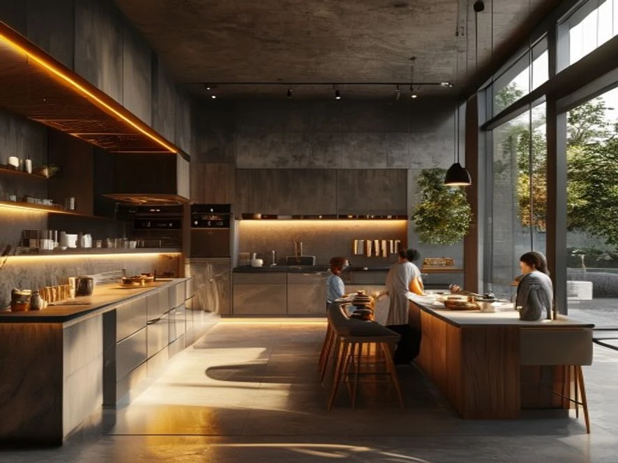 Thi công nội thất phòng bếp 15m2 đạt chuẩn