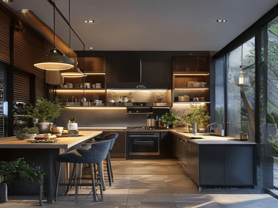Thiết bị tiết kiệm năng lượng cho nội thất phòng bếp 15m2