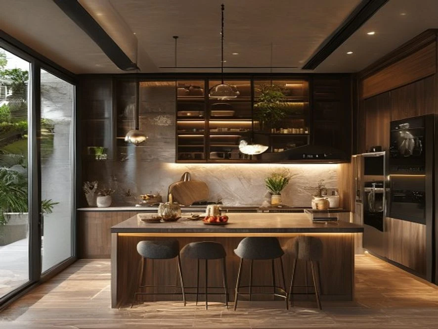 Thiết kế nội thất phòng bếp 20m2 tối ưu ngân sách