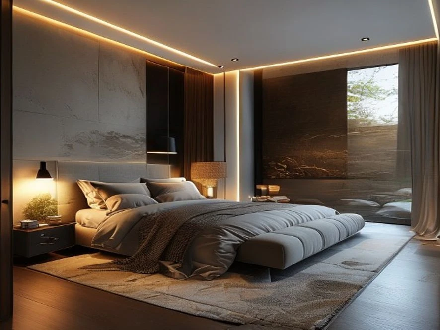 thiết kế nội thất phòng ngủ 20m2 phong cách hiện đại