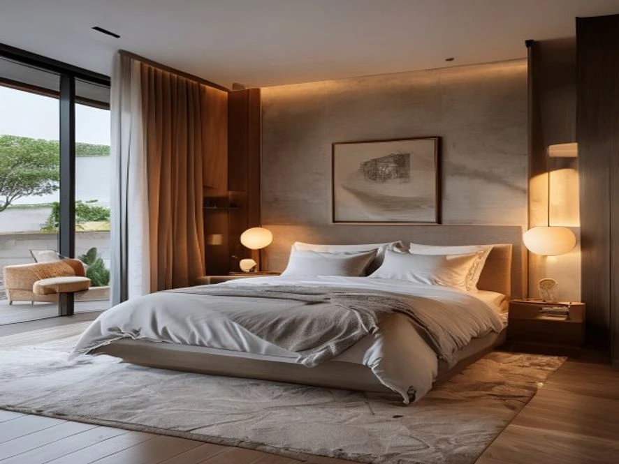 Thiết kế nội thất phòng ngủ 20m2 theo phong cách tối giản