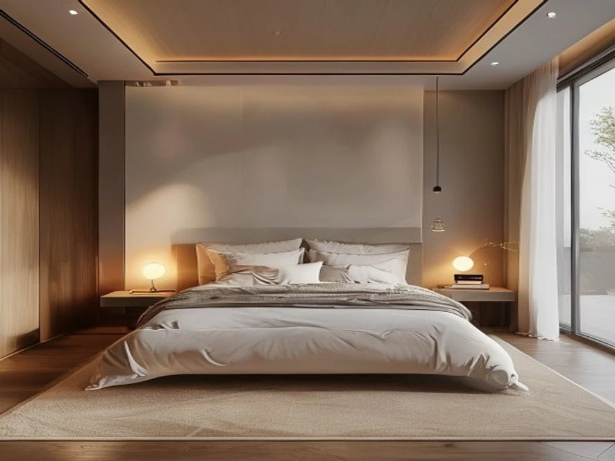 Thiết kế nội thất tối giản cho mẫu nội thất phòng ngủ 25m2 đẹp