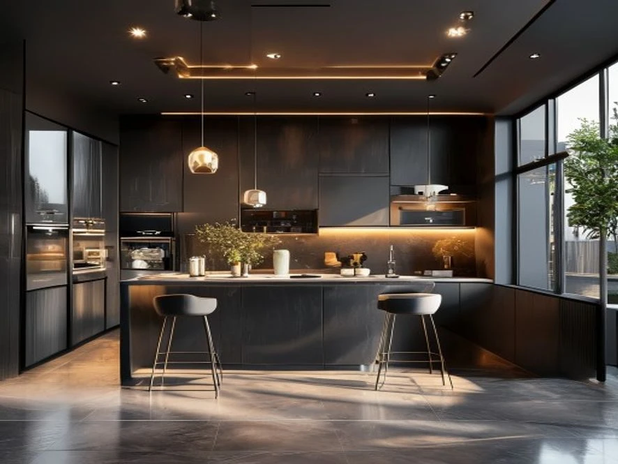Thiết Kế Nội Thất TP đơn vị thiết kế nội thất phòng bếp 12m2 uy tín