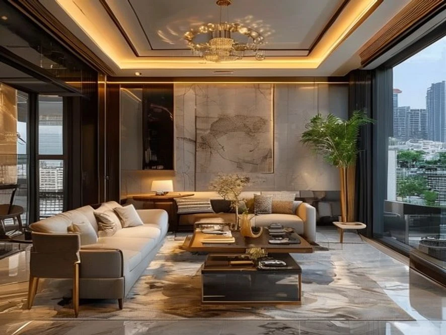 Thiết Kế Nội Thất TP đơn vị thiết kế nội thất phòng khách 20m2 uy tín tại TP.HCM
