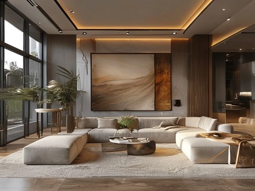 Thiết Kế Nội Thất TP mang lại mẫu nội thất phòng khách 25m2 đẹp lý tưởng