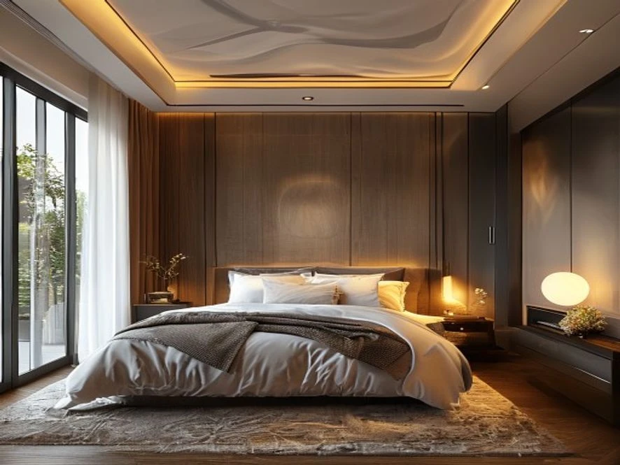 Thiết kế phong cách hiện đại cho mẫu nội thất phòng ngủ 15m2 đẹp