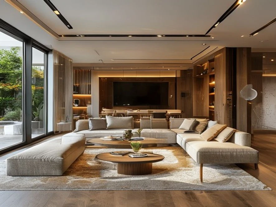 Tiết kiệm chi phí dài hạn mẫu nội thất phòng khách 40m2 đẹp
