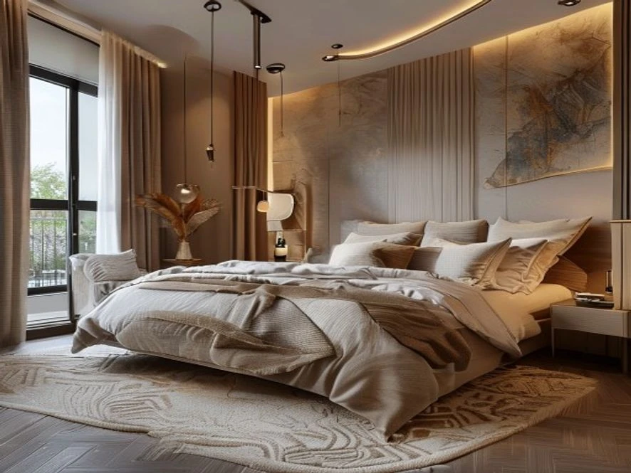 Tiết kiệm chi phí dài hạn nhờ thiết kế nội thất phòng ngủ 12m2