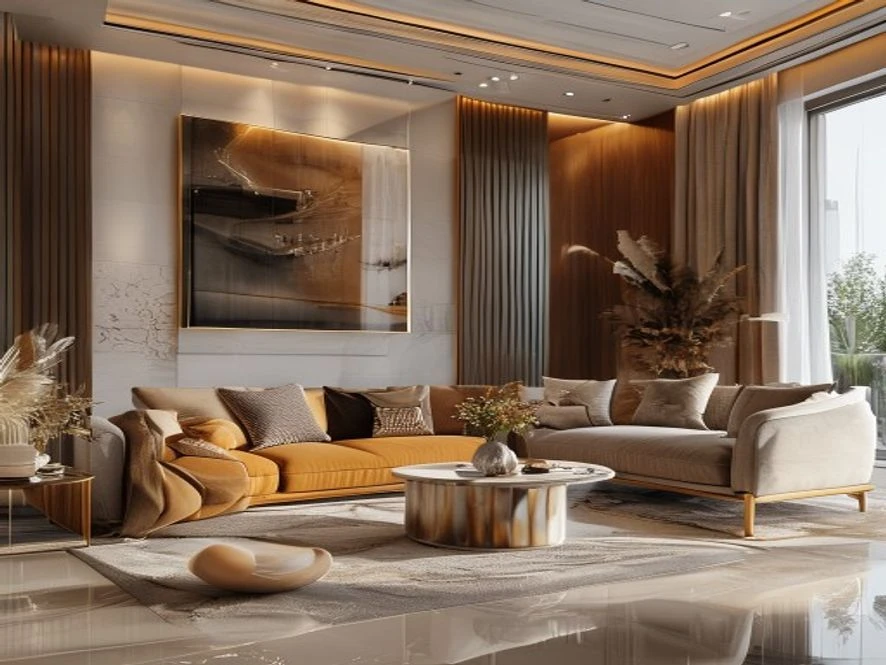 Tiết kiệm chi phí mẫu nội thất phòng khách 30m2 đẹp