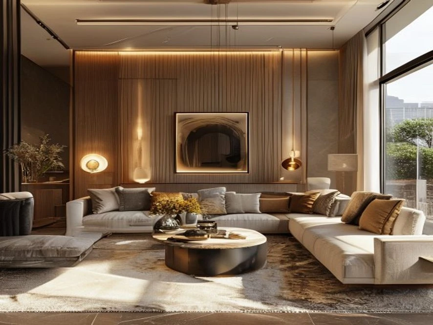 tiết kiệm chi phí thiết kế nội thất phòng khách 20m2