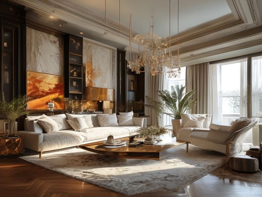 Tổng quan thiết kế mẫu nội thất phòng khách 40m2 đẹp