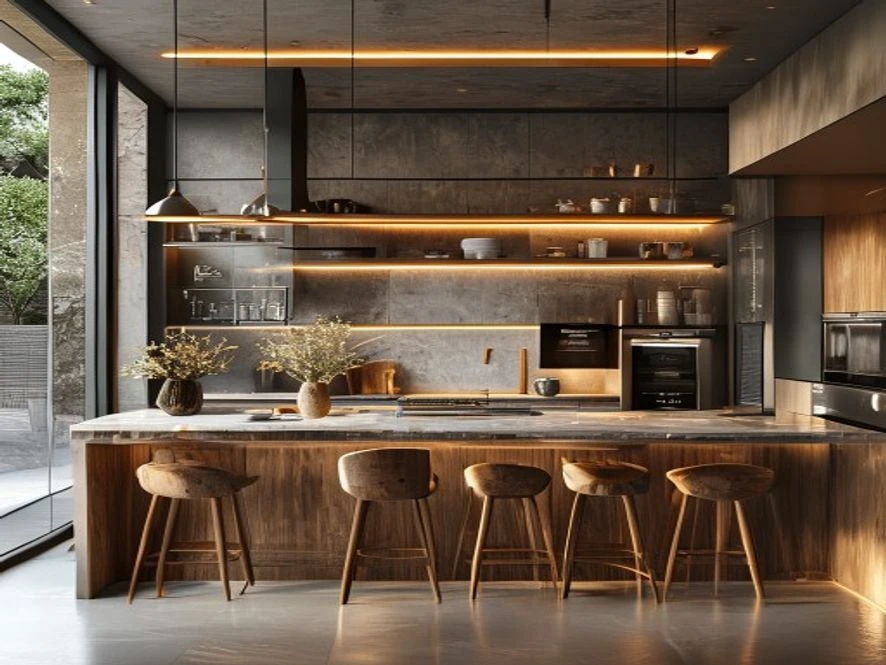 Vật liệu cao cấp cho nội thất phòng bếp 25m2