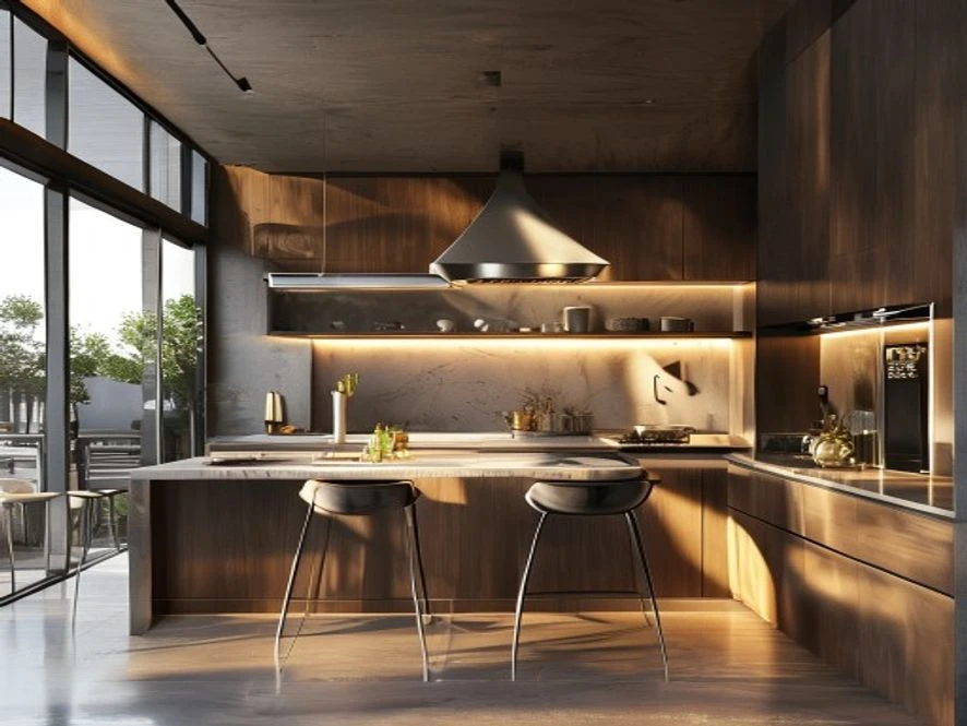 Vật liệu thông minh cho nội thất phòng bếp 15m2