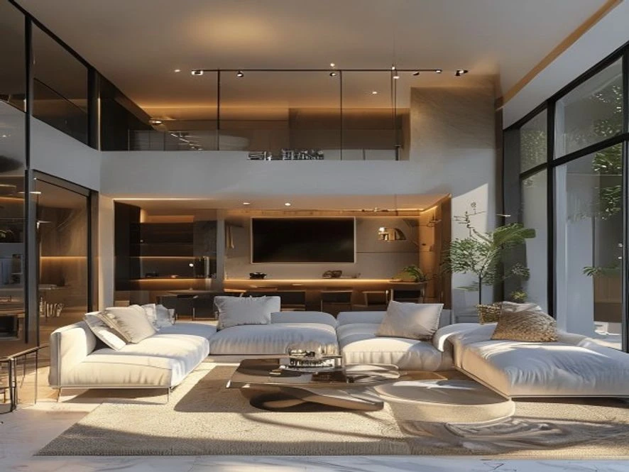 Vật liệu thông minh cho phòng khách 15m2 hiện đại