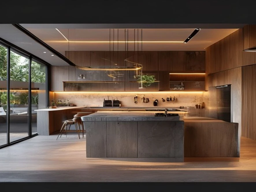Vật liệu thông minh trong thiết kế nội thất phòng bếp 10m2