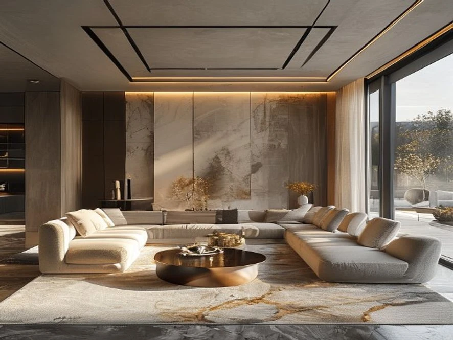 Vật liệu thông minh trong thiết kế nội thất phòng khách 40m2