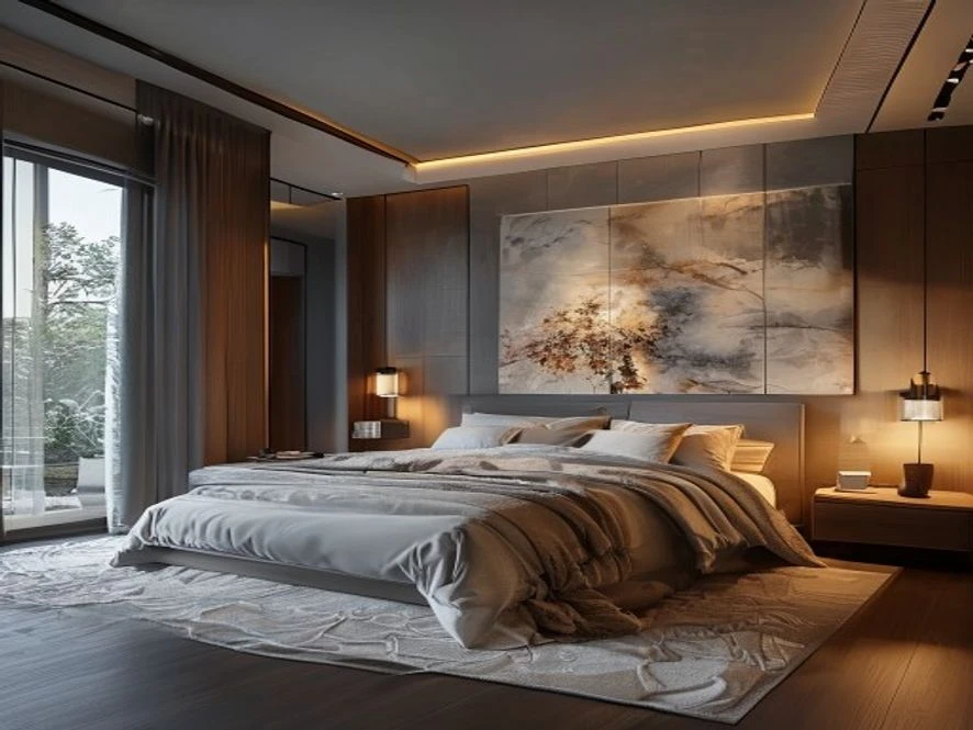 Vật liệu thông minh trong thiết kế nội thất phòng ngủ 16m2