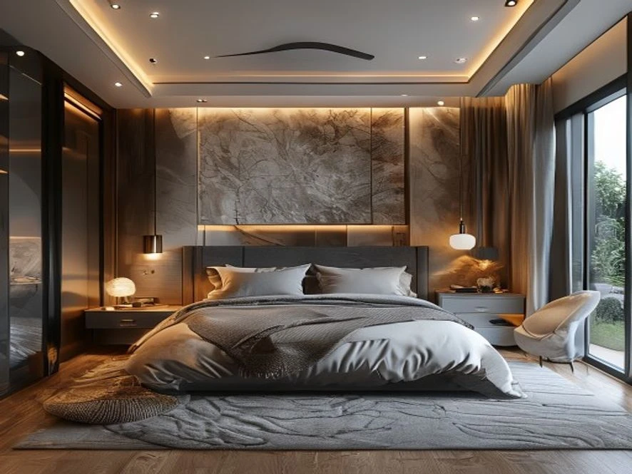 Ví dụ thực tế mẫu thiết kế nội thất phòng ngủ 16m2 hiện đại