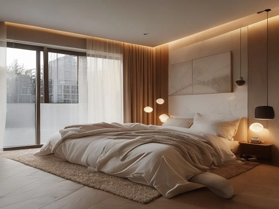 Xu hướng thiết kế nội thất phòng ngủ 25m2 phong cách tối giản