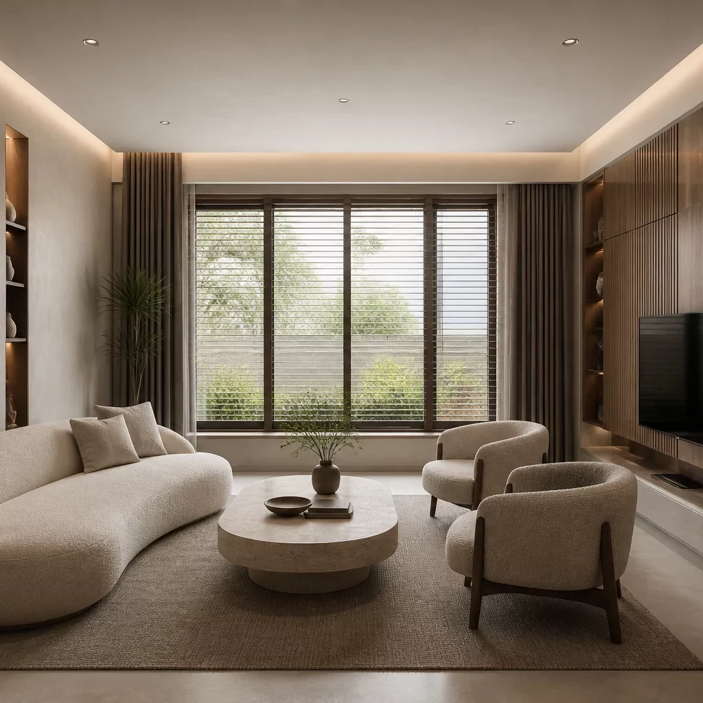 Bếp gỗ sang trọng với thiết kế hiện đại.