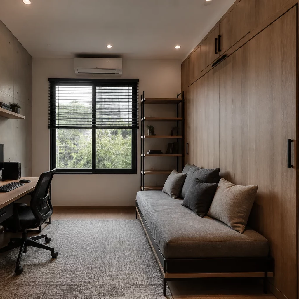 Các phong cách thiết kế nội thất: không gian làm việc hiện đại view city.