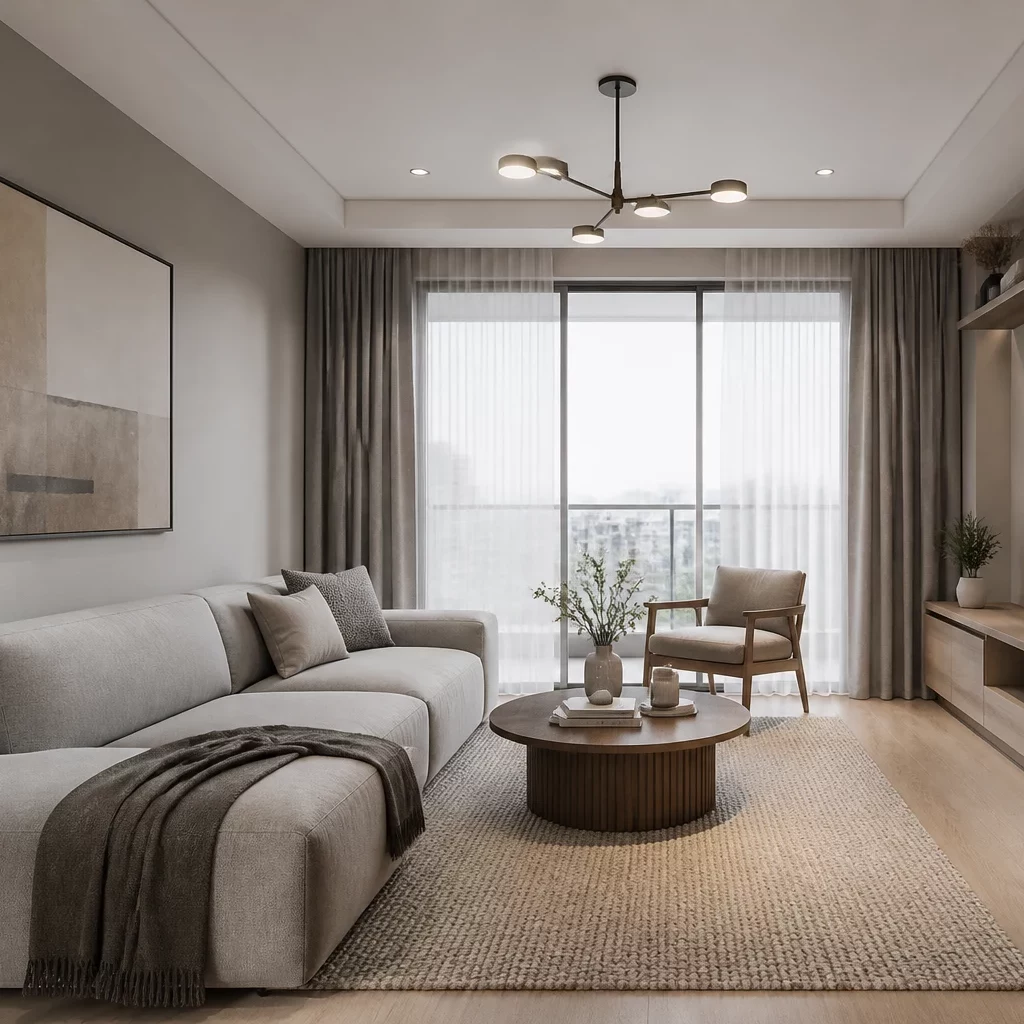 Hoàn thiện cầu thang phòng khách đẹp