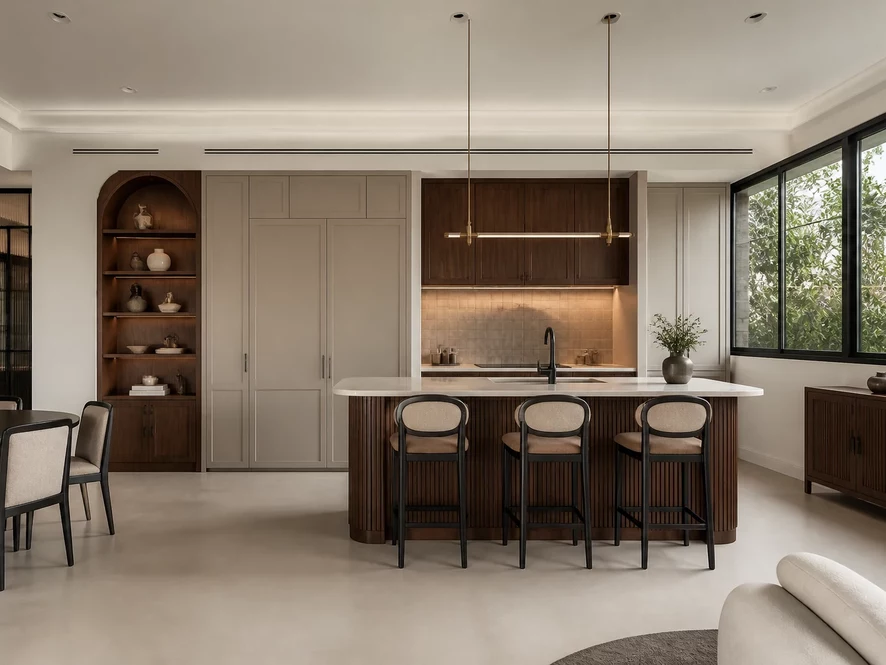 Phong cách Bắc Âu cho mẫu nội thất phòng bếp 10m2 đẹp