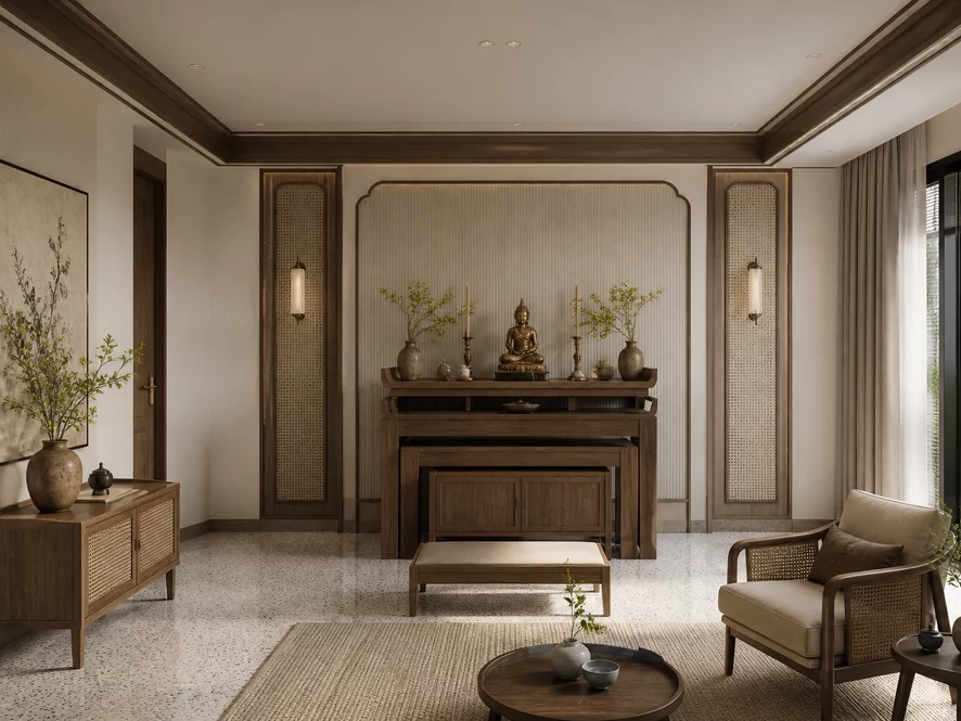Thẩm mỹ phòng bếp 10m2 hiện đại với tông màu sáng tinh tế
