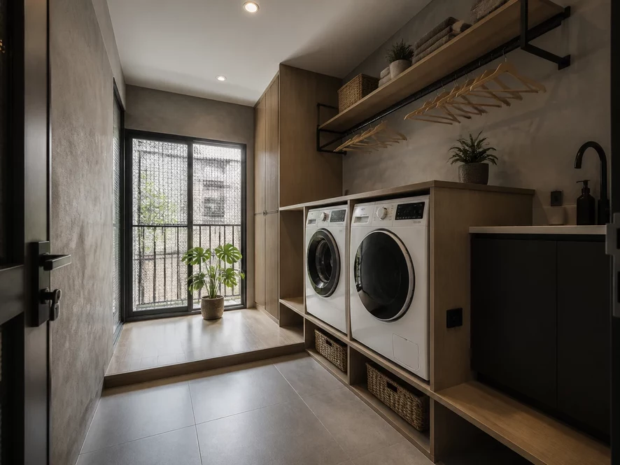 Vẻ đẹp công nghiệp cá tính của căn bếp 10m2