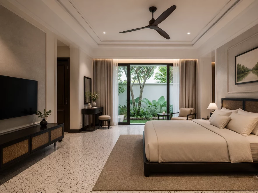 Bếp mini 15m2 trong phòng ngủ master