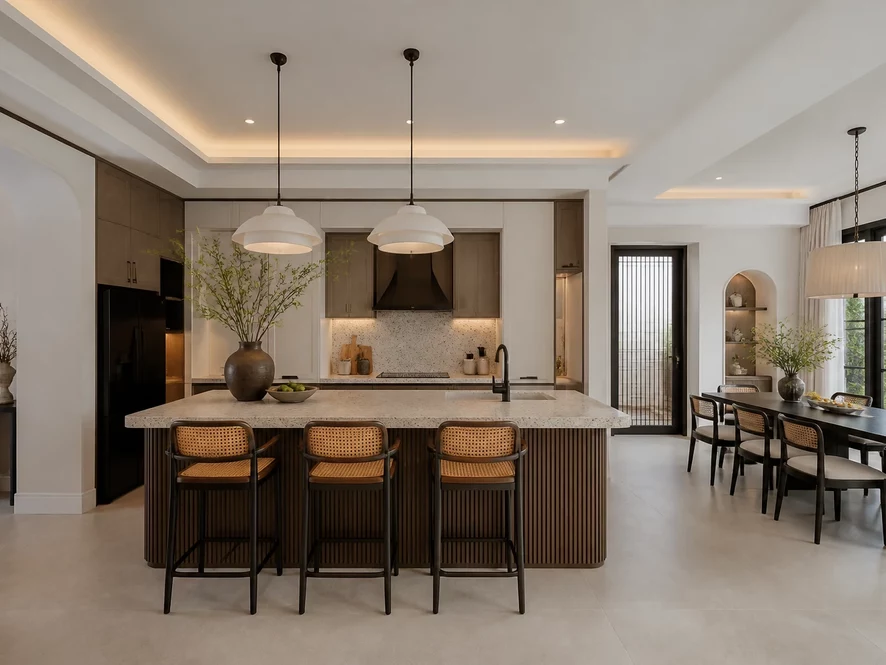 Cách tối ưu ngân sách cho mẫu nội thất phòng bếp 20m2 đẹp