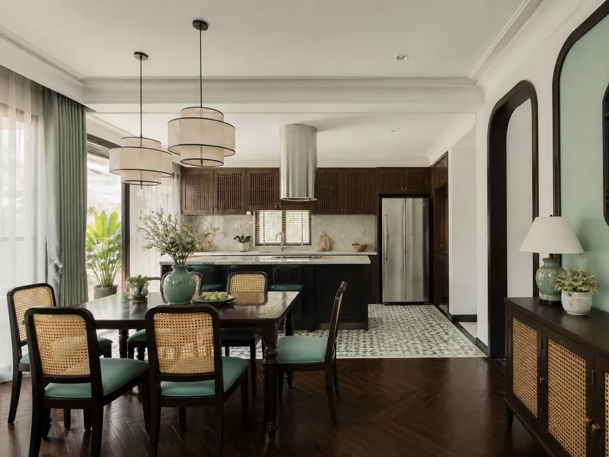 Vật liệu thông minh cho mẫu nội thất phòng bếp 20m2 đẹp