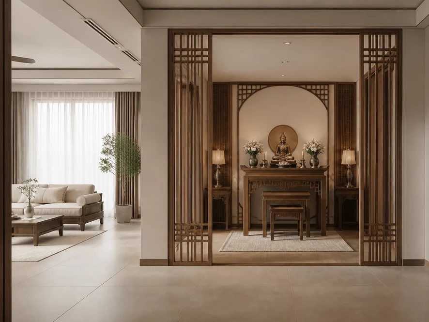 Mẫu nội thất phòng bếp 25m2 đẹp phong cách Bắc Âu với gỗ sáng màu