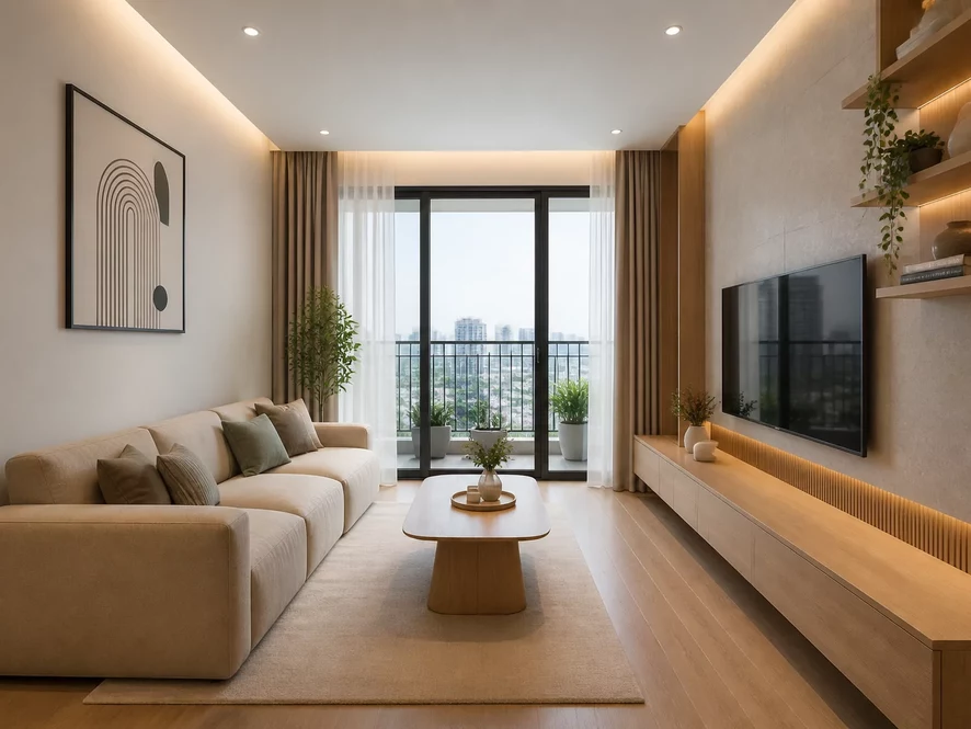 sai lầm phổ biến khi mẫu nội thất phòng khách 15m2 đẹp