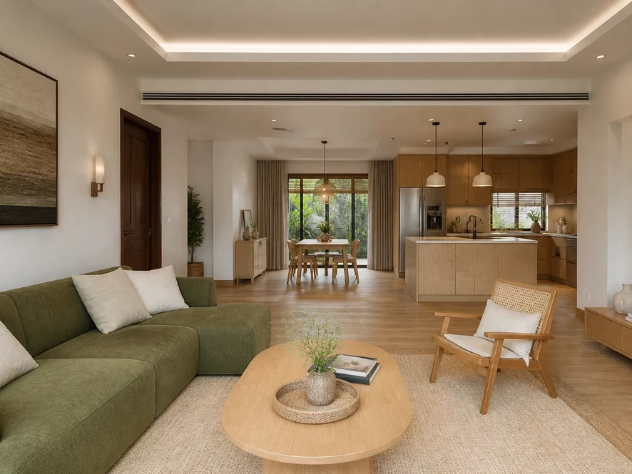 vật liệu thông minh cho mẫu nội thất phòng khách 20m2 đẹp