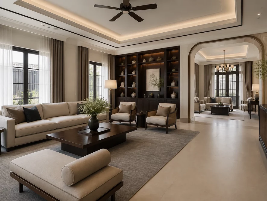 Phong cách hiện đại phòng khách 30m2