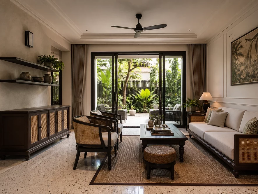 Phong cách Japanese mẫu nội thất phòng khách 30m2 đẹp