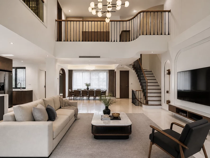 Phong cách Minimalist mẫu nội thất phòng khách 30m2 đẹp