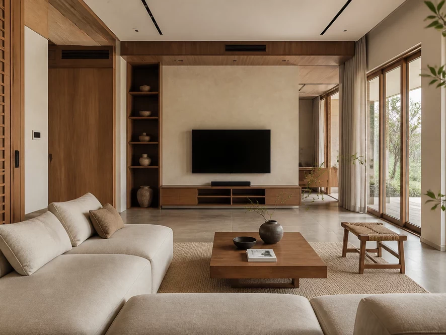 Phong cách Modern Luxury mẫu nội thất phòng khách 30m2 đẹp