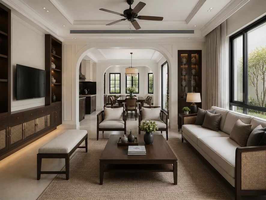 Tối ưu công năng mẫu nội thất phòng khách 30m2 đẹp
