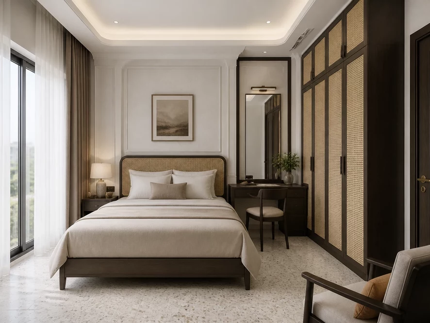 Không gian mẫu nội thất phòng ngủ 20m2 đẹp hiện đại