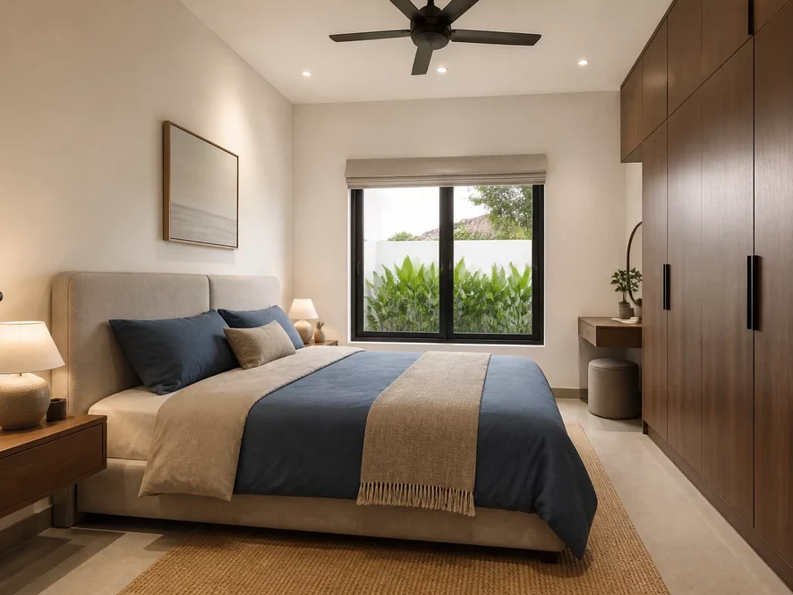 Quy trình khảo sát thực tế cho mẫu nội thất phòng ngủ 25m2 đẹp