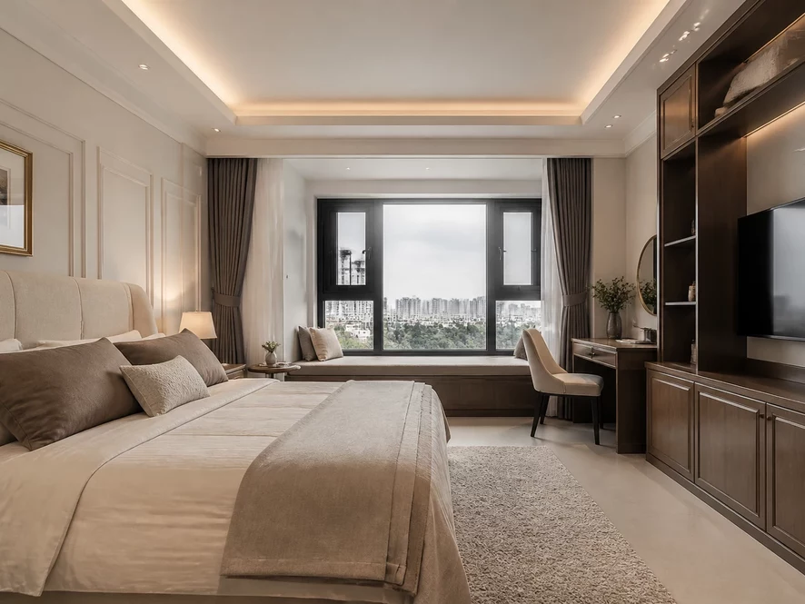 Sơ đồ phân chia khu vực mẫu nội thất phòng ngủ 25m2 đẹp