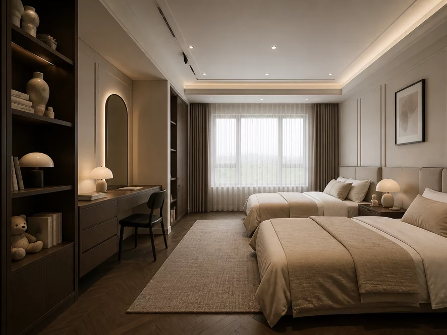 Tổng quan mẫu nội thất phòng ngủ 25m2 đẹp hiện nay