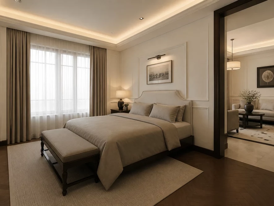 tối ưu không gian mẫu nội thất phòng ngủ 30m2 đẹp