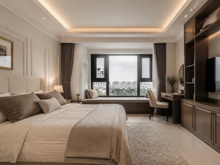 Bảng báo giá thi công mẫu nội thất phòng ngủ 9m2 đẹp chi tiết