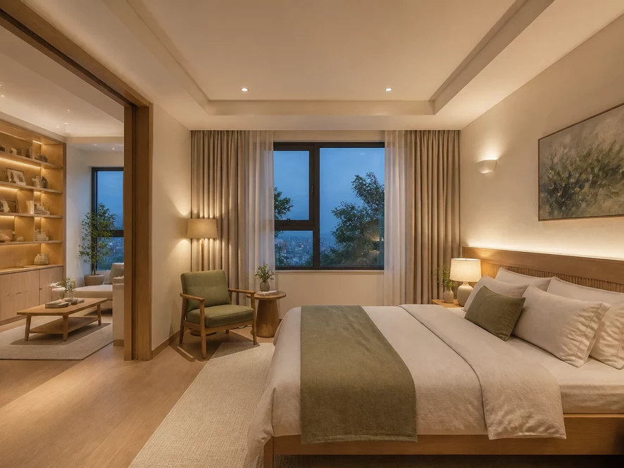 Mẫu nội thất phòng ngủ 9m2 đẹp cho người độc thân năng động